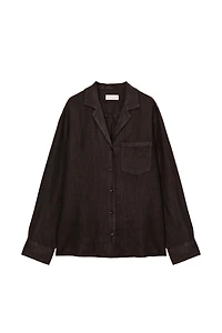 100% LINEN SHIRT WITH POCKET ZW COLLECTION
