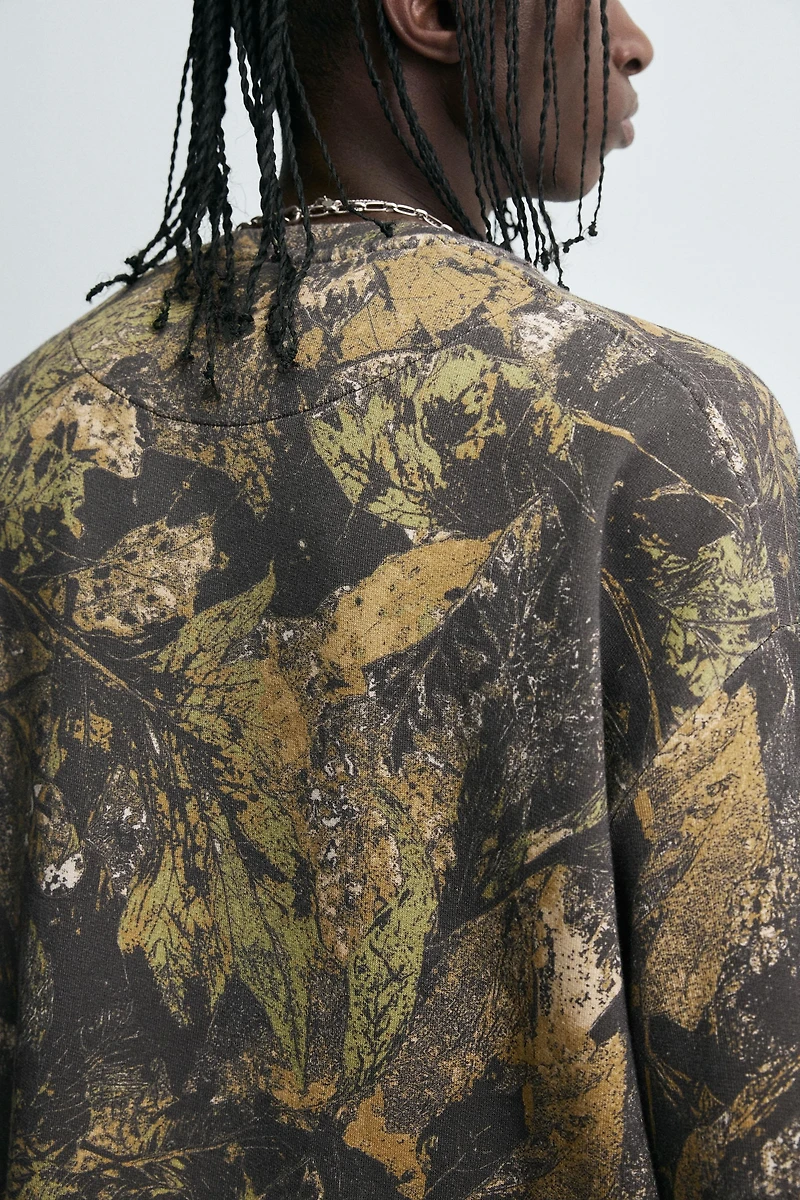 ABSTRACT PRINT SWEATSHIRT