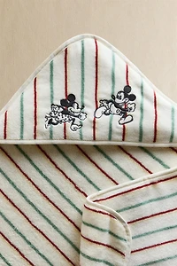 MICKEY & MINNIE ©DISNEY VELOUR HOODED BATH TOWEL