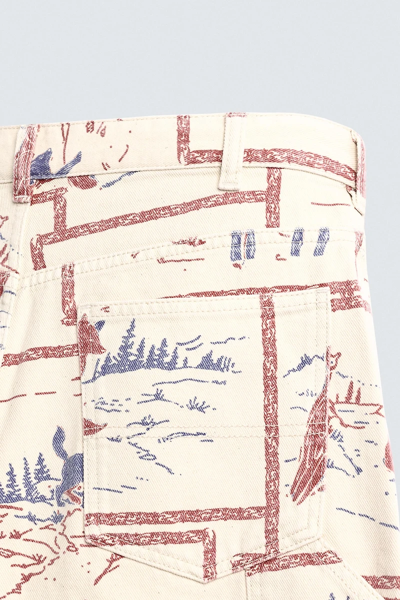 PANTALON À IMPRIMÉ COMICS