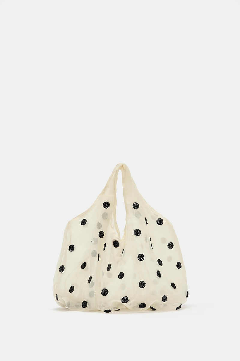 MESH BEAD HANDBAG