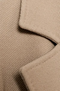 MANTEAU MÉLANGE LAINE CEINTURE ZW COLLECTION