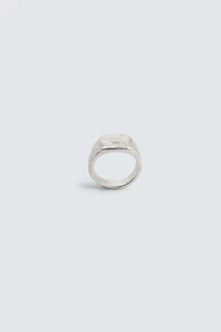 MATTE IRREGULAR SIGNET RING