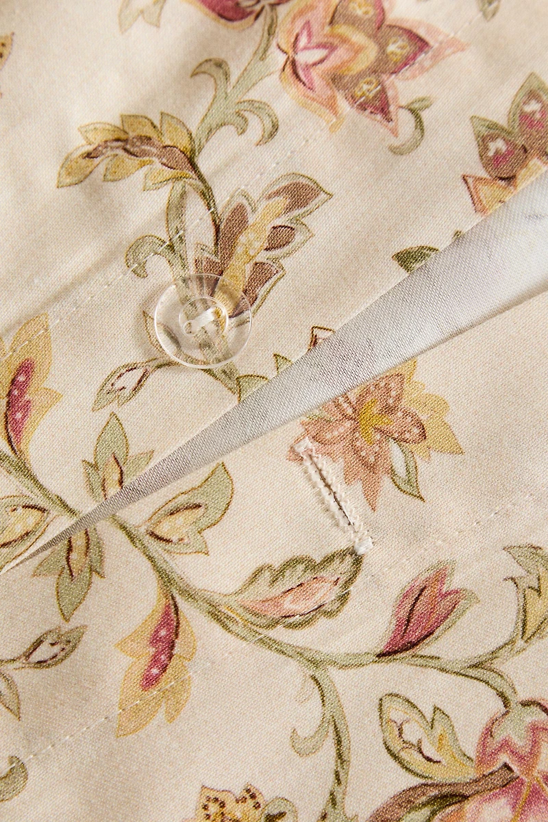 HOUSSE DE COUETTE SATIN FLEURS
