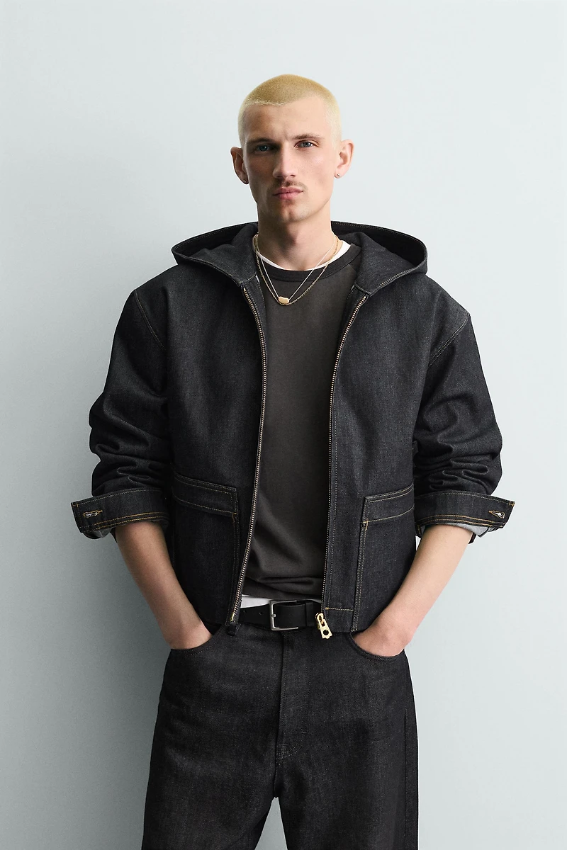 HOODIE DENIM JACKET