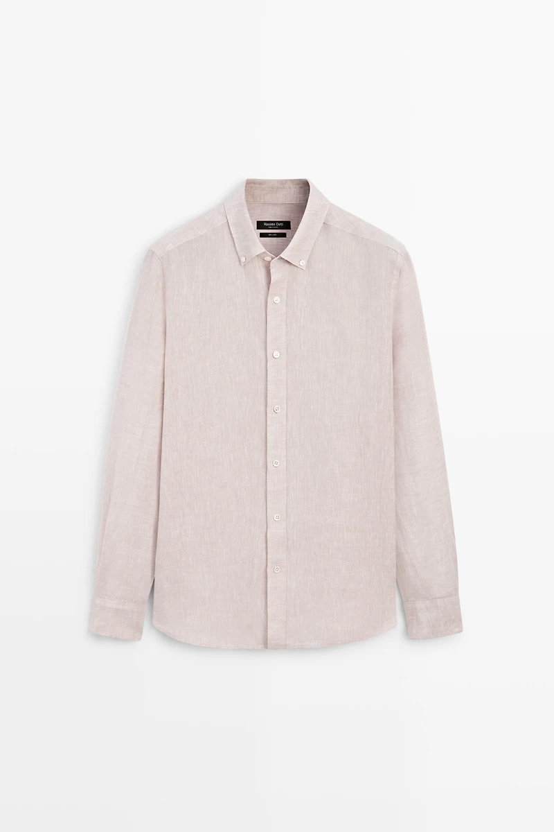 Chemise regular fit 100 % lin
