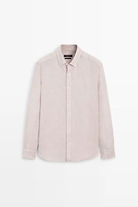 Chemise regular fit 100 % lin