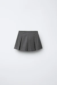RHINESTONE PLEATED SKORT