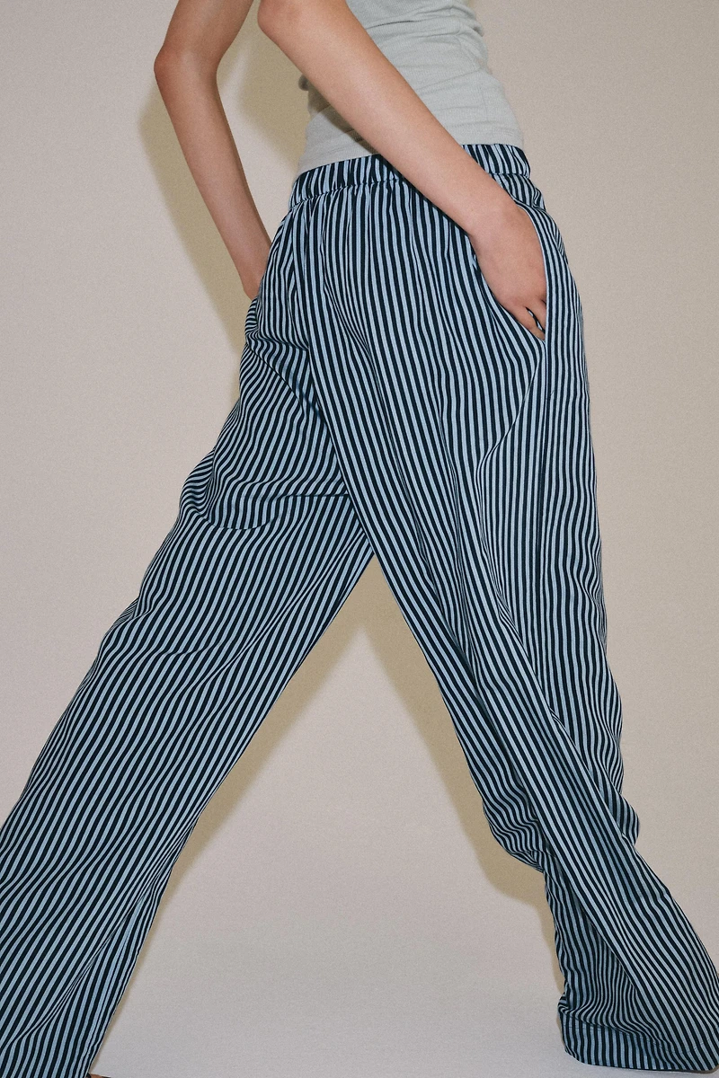 ZW COLLECTION STRIPED WIDE LEG PANTS