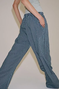 ZW COLLECTION STRIPED WIDE LEG PANTS