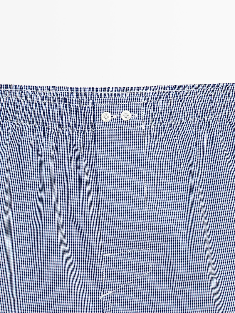 Gingham mini boxers