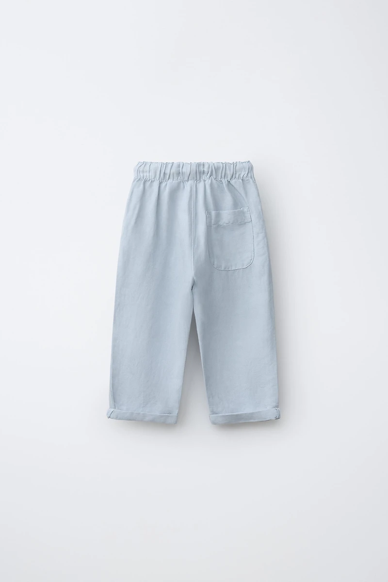 PANTALON FLUIDE AVEC LIN