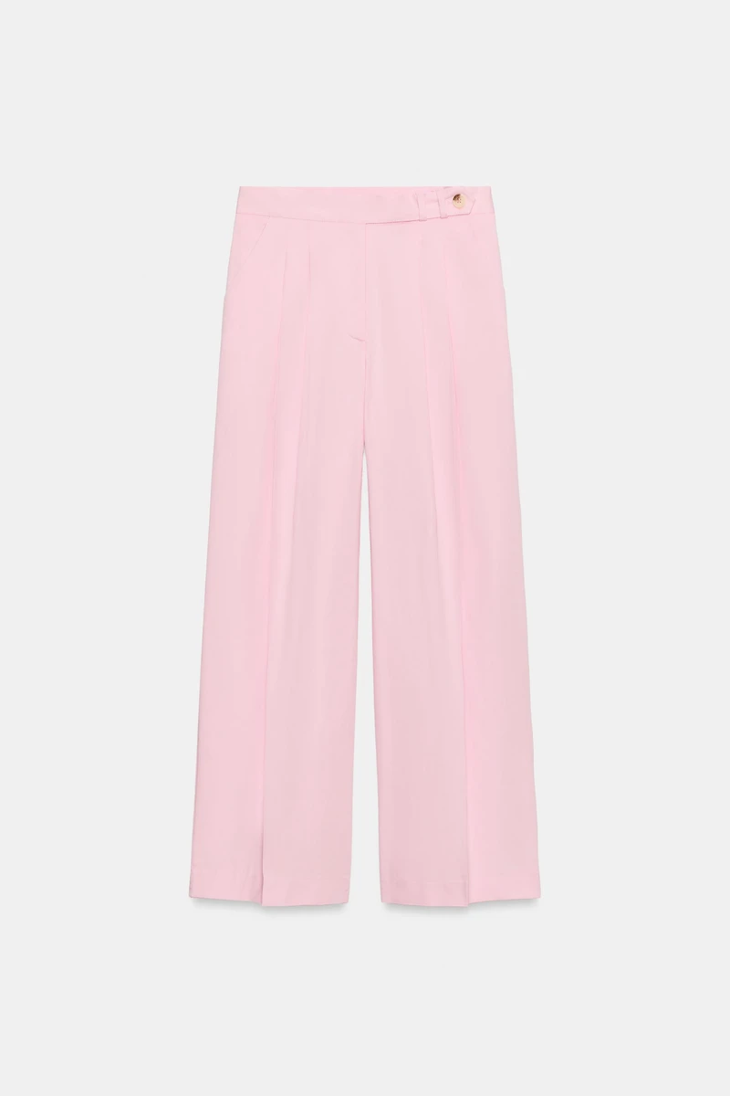 PANTALON LARGE À PINCES