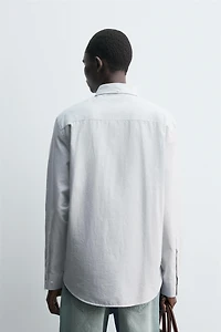 CHEMISE OXFORD RAYURES