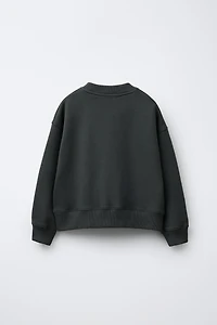 VELVET BOW SWEATSHIRT