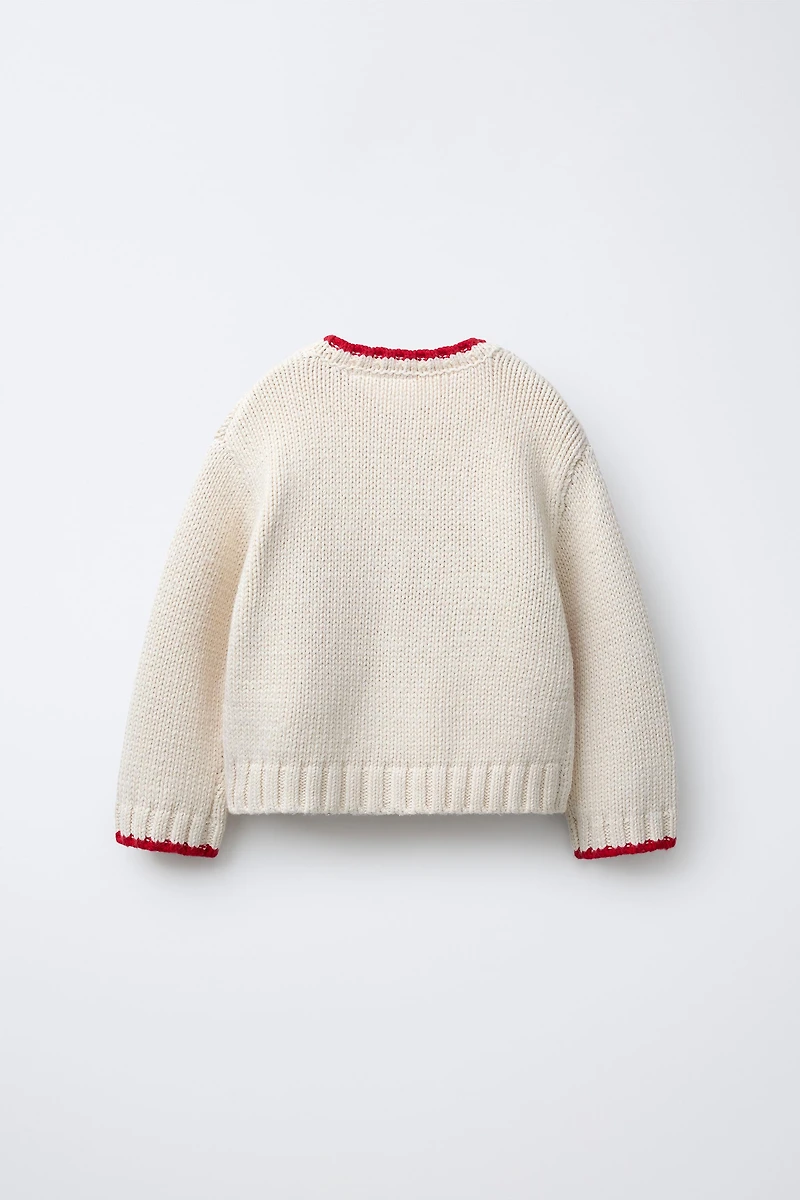 GILET EN MAILLE BRODÉ