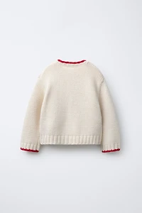GILET EN MAILLE BRODÉ