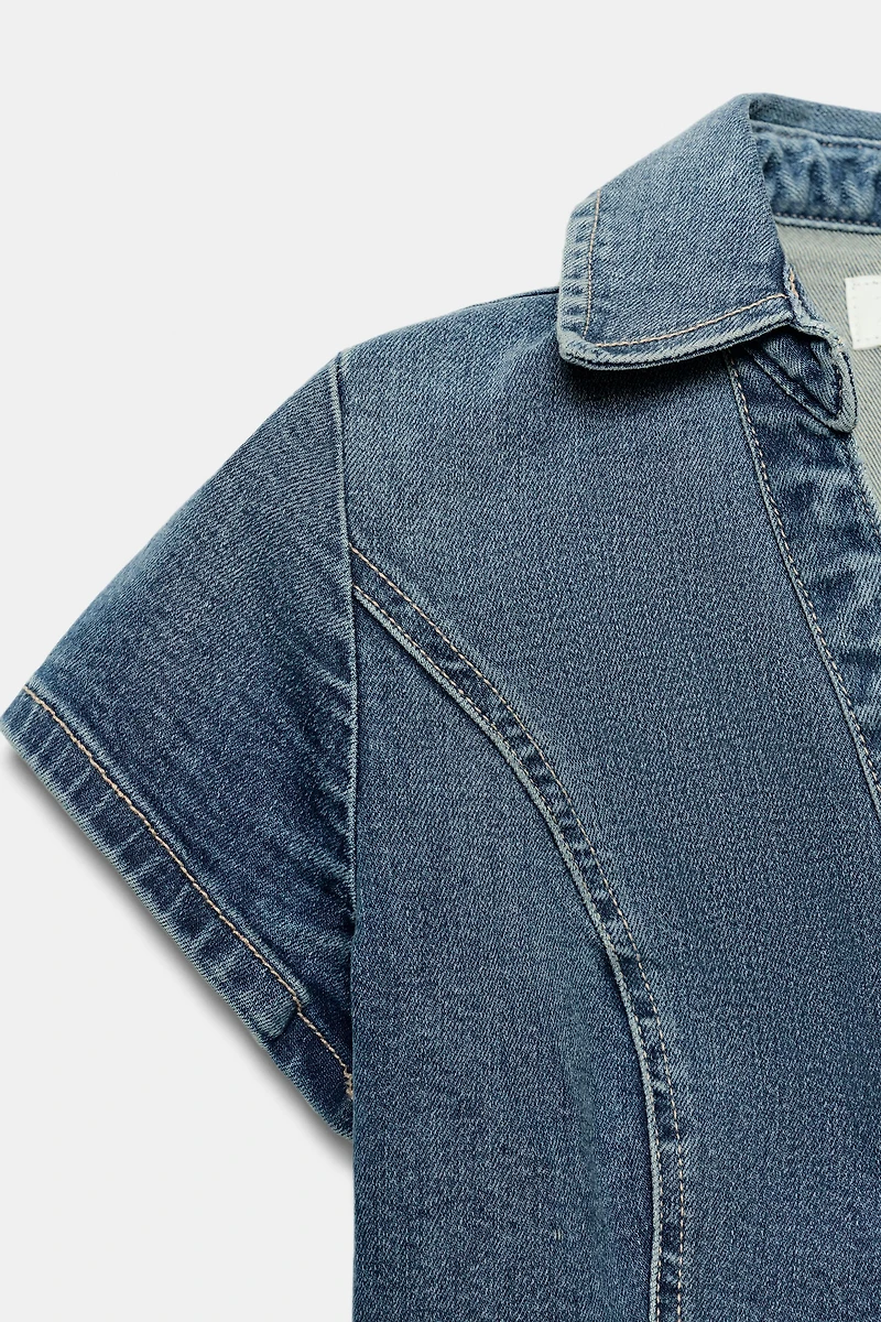 TRF FITTED DENIM SHIRT