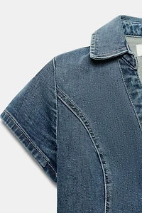 TRF FITTED DENIM SHIRT