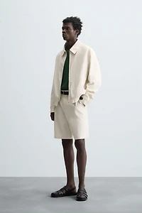 BERMUDA REGULAR FIT RAYURES