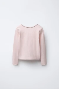 JEWELED RIB T-SHIRT