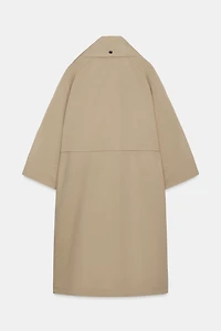 OVERSIZED TRENCH COAT WITH SCARF ZW COLLECTION LIMITED EDITION