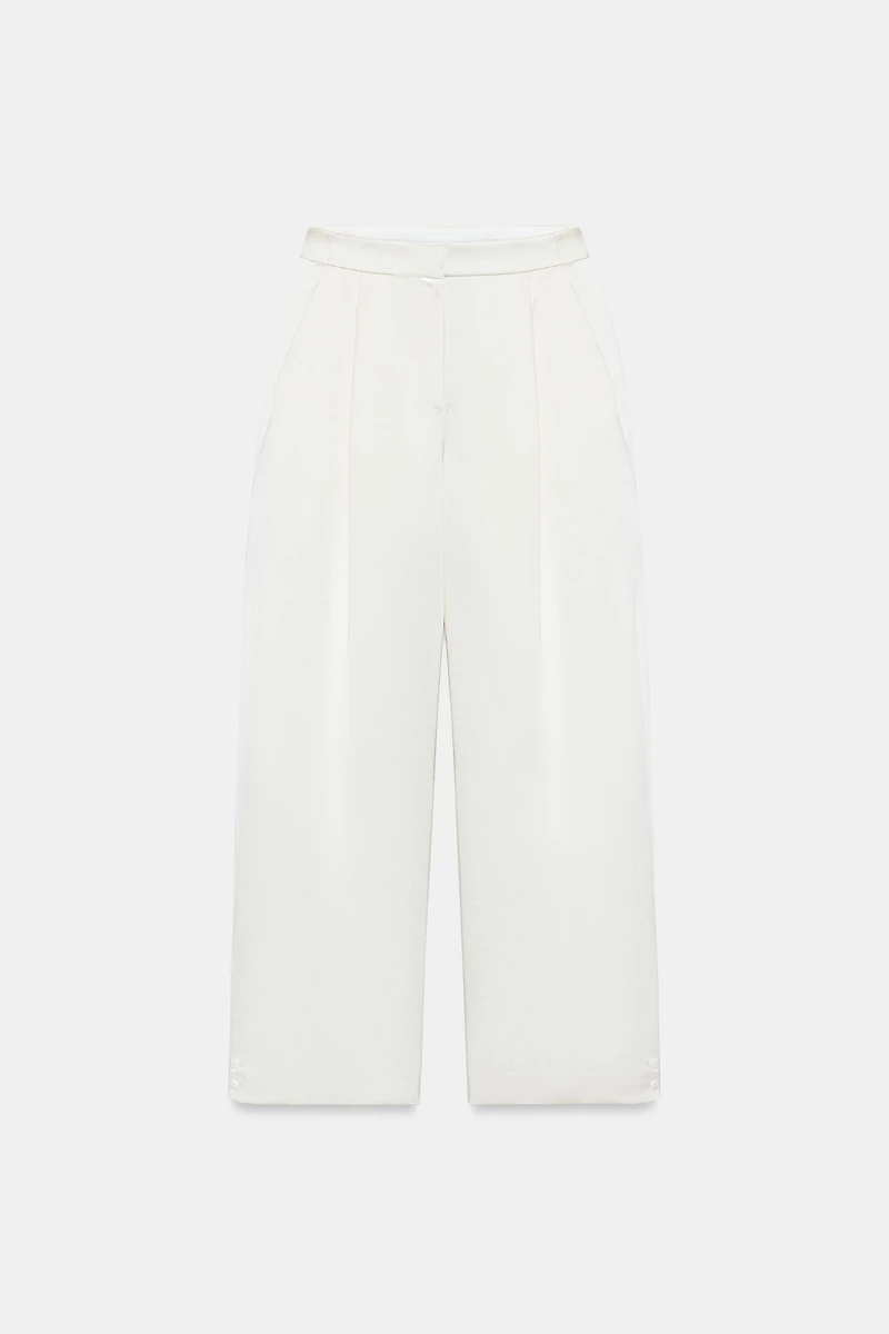 PANTALON BARREL SATINÉ