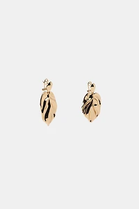 MAXI METAL LEAF EARRINGS
