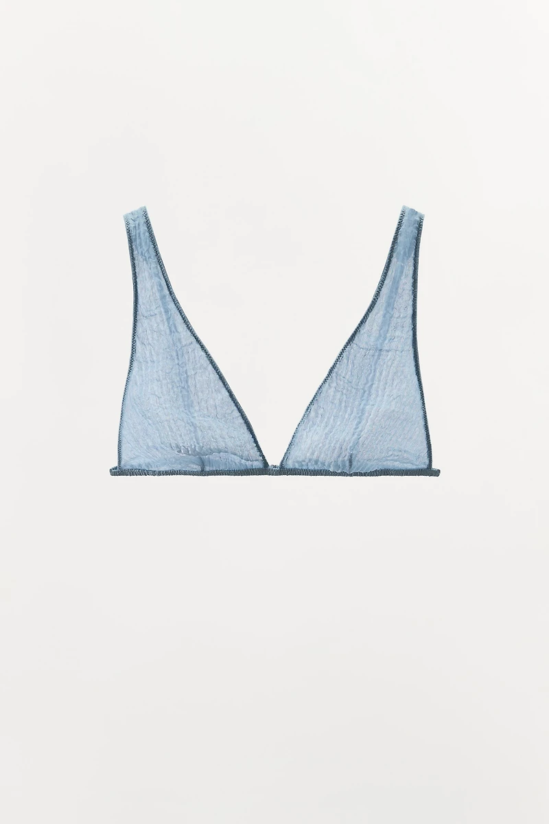 LIMITED EDITION 100% SILK CRINKLE EFFECT BRALETTE