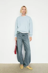 100% cashmere long sleeve sweater