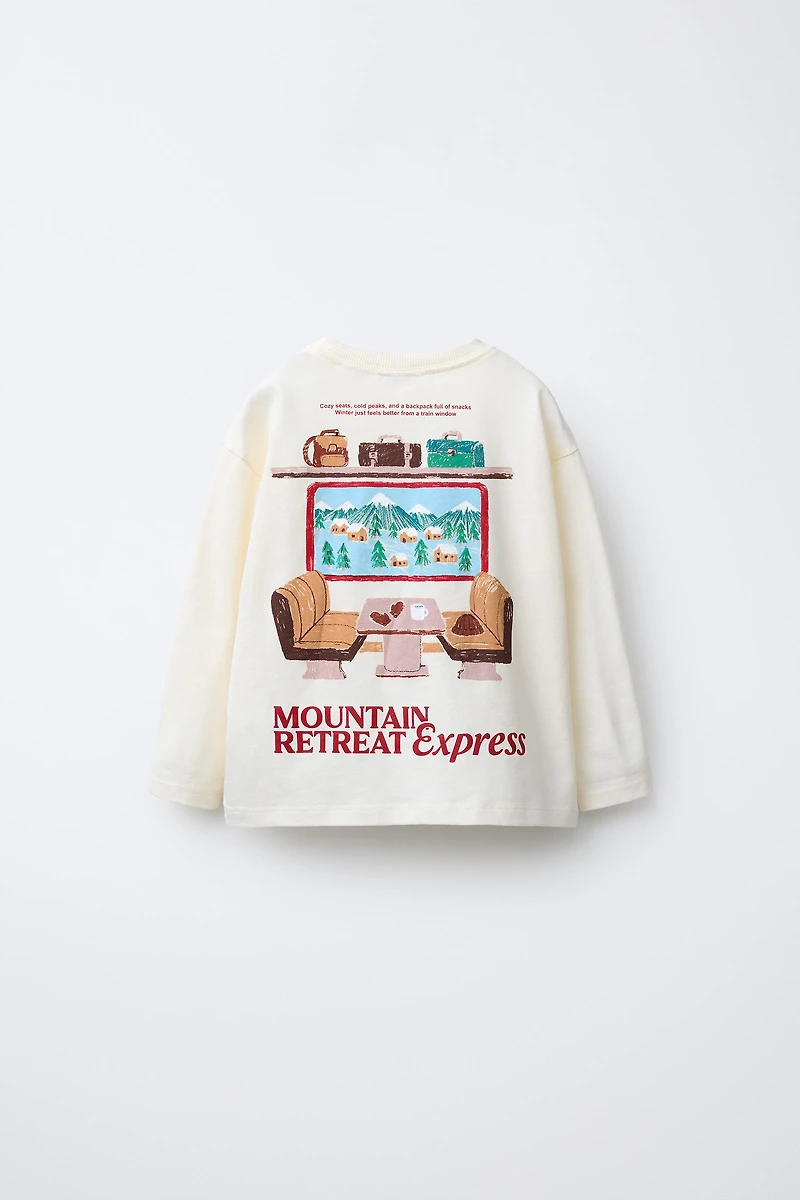 RAISED PRINT T-SHIRT