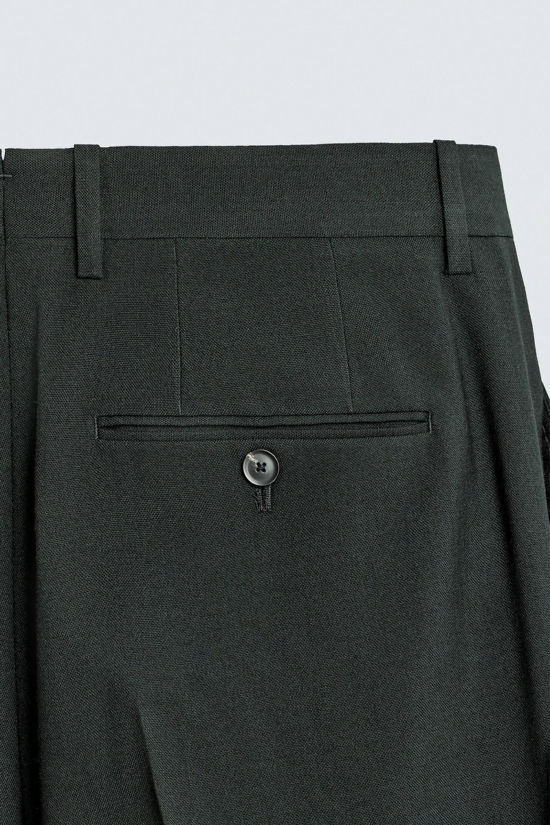 WOOL SUIT PANTS