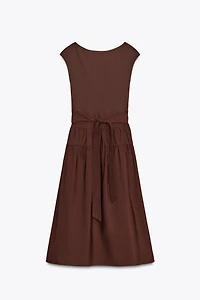 COMBINATION RUCHED DRESS