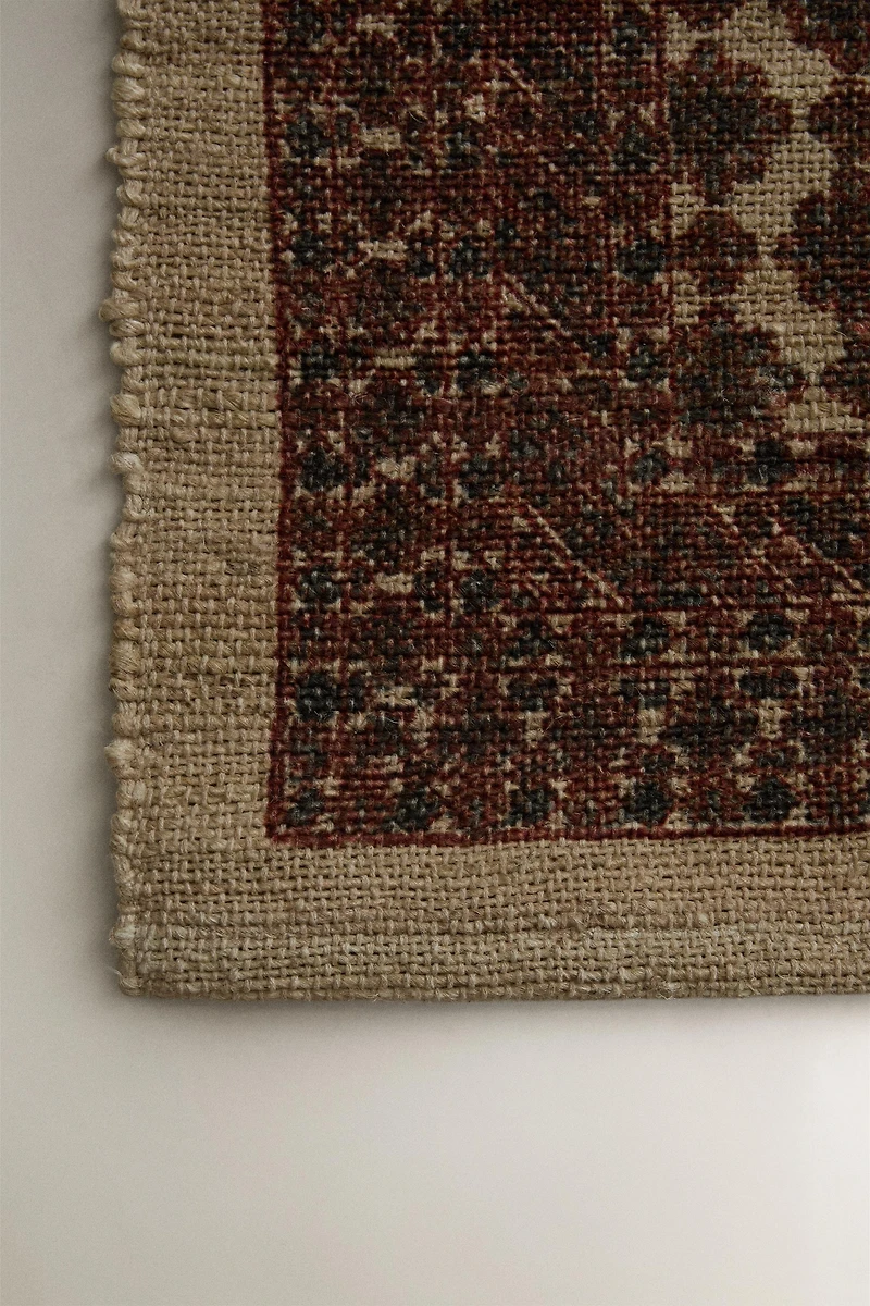 PRINTED JUTE AREA RUG