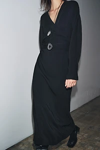 ZW COLLECTION MIDI DRESS WITH TIES