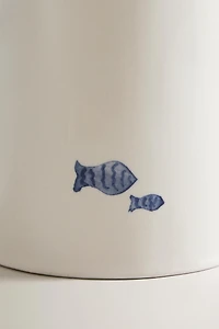 CERAMIC FISH TOOTHBRUSH HOLDER