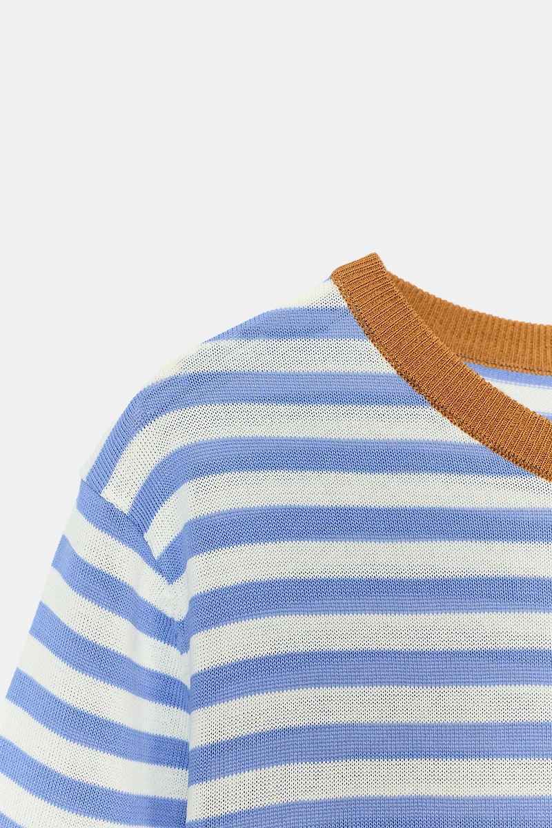 STRIPED KNIT TOP