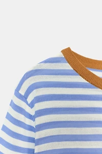 STRIPED KNIT TOP