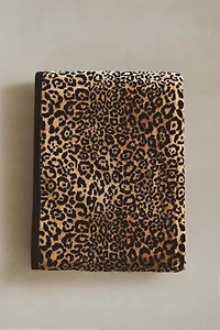 ANIMAL PRINT VELOUR BATH TOWEL