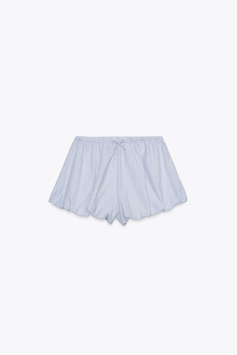 STRIPED CULOTTE SHORTS