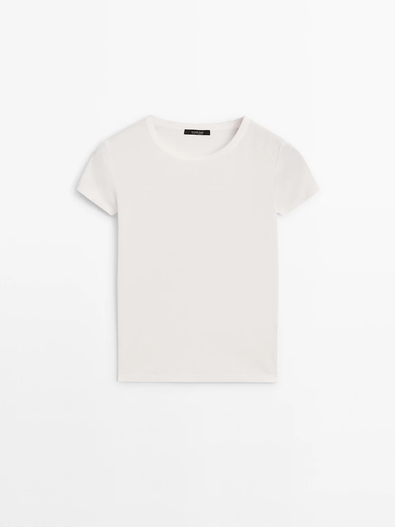 T-shirt manches courtes avec liserés