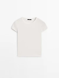 T-shirt manches courtes avec liserés