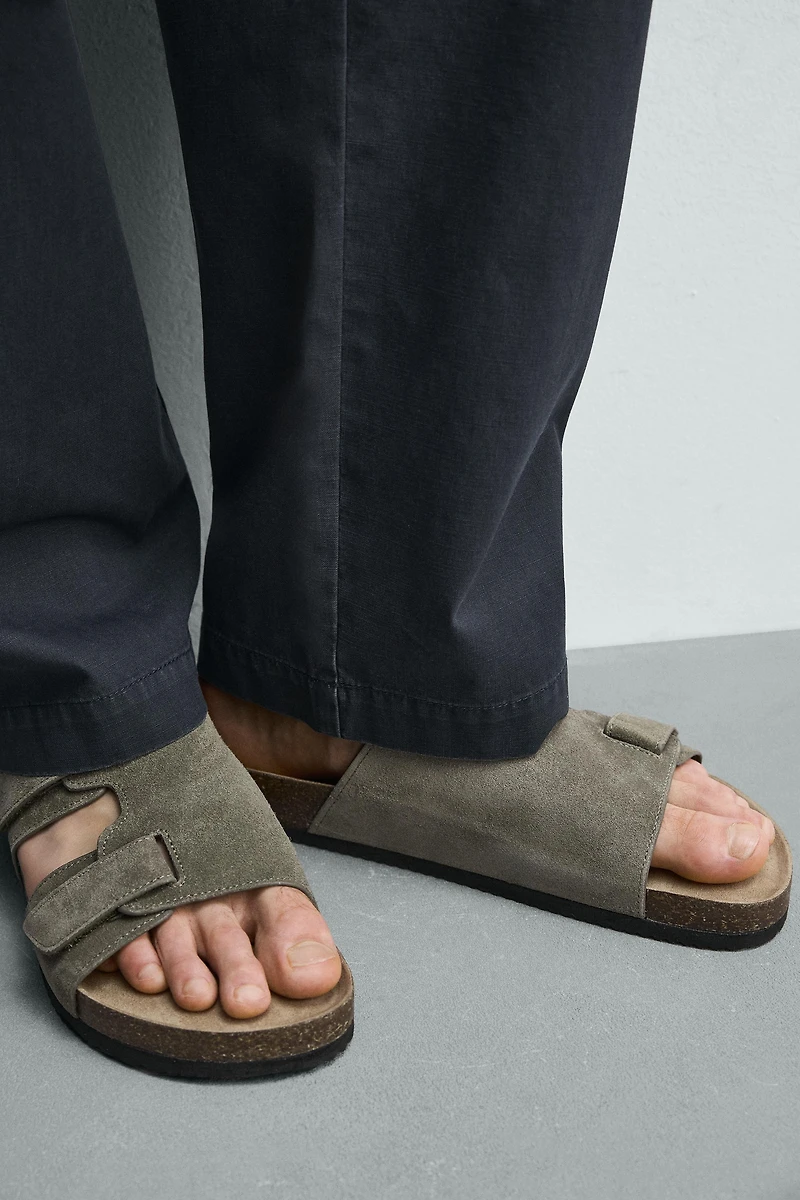 LEATHER STRAP SANDALS