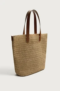 WOVEN SHOPPER BAG
