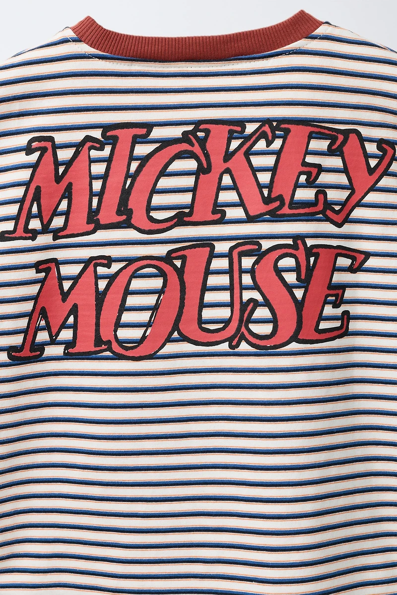 T-SHIRT À RAYURES MICKEY MOUSE © DISNEY POIDS MOYEN