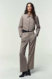 MID-RISE STRAIGHT LEG PANTS