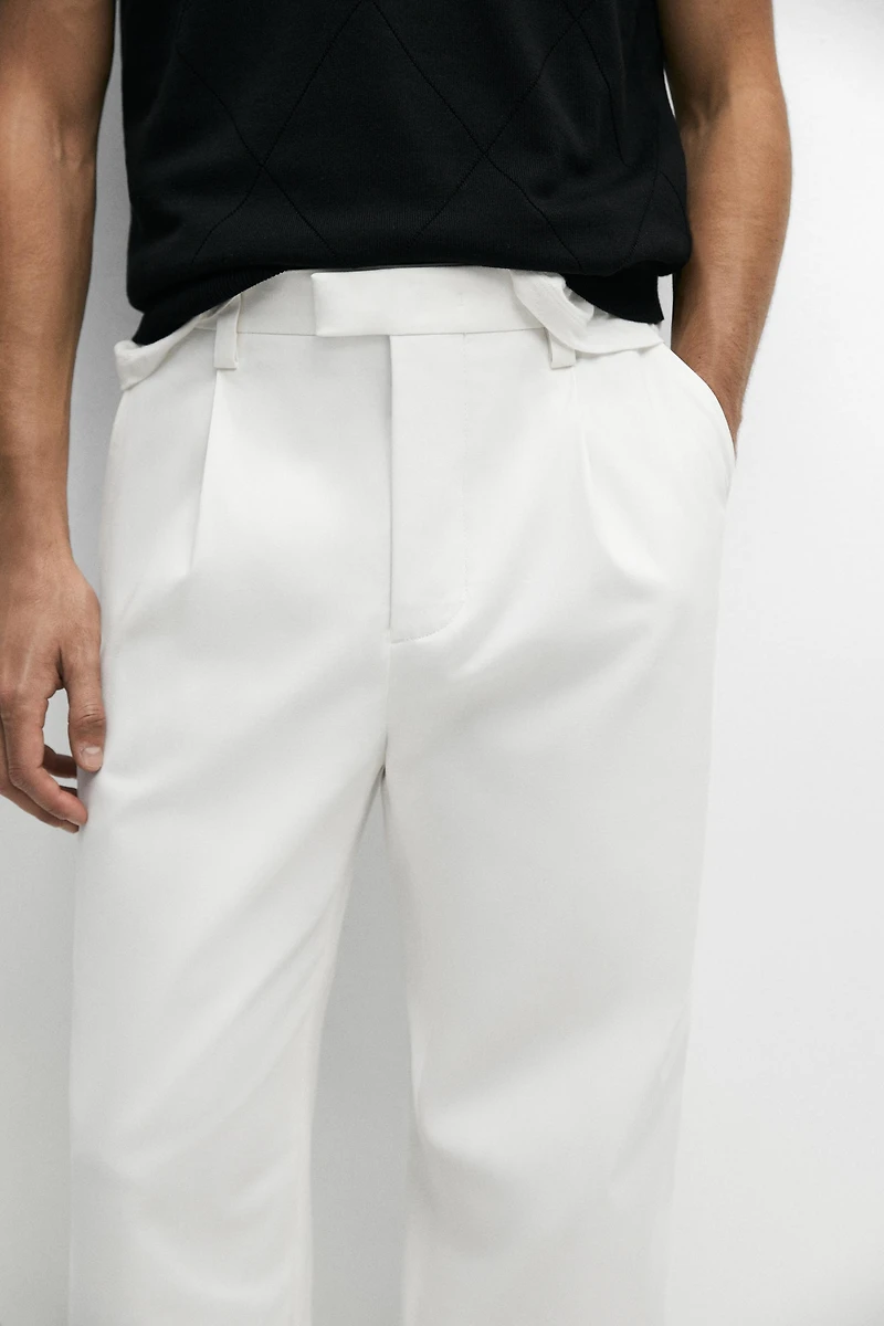 Cotton blend pants