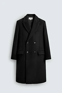 DOUBLE BREASTED MANTECO WOOL BLEND COAT ®