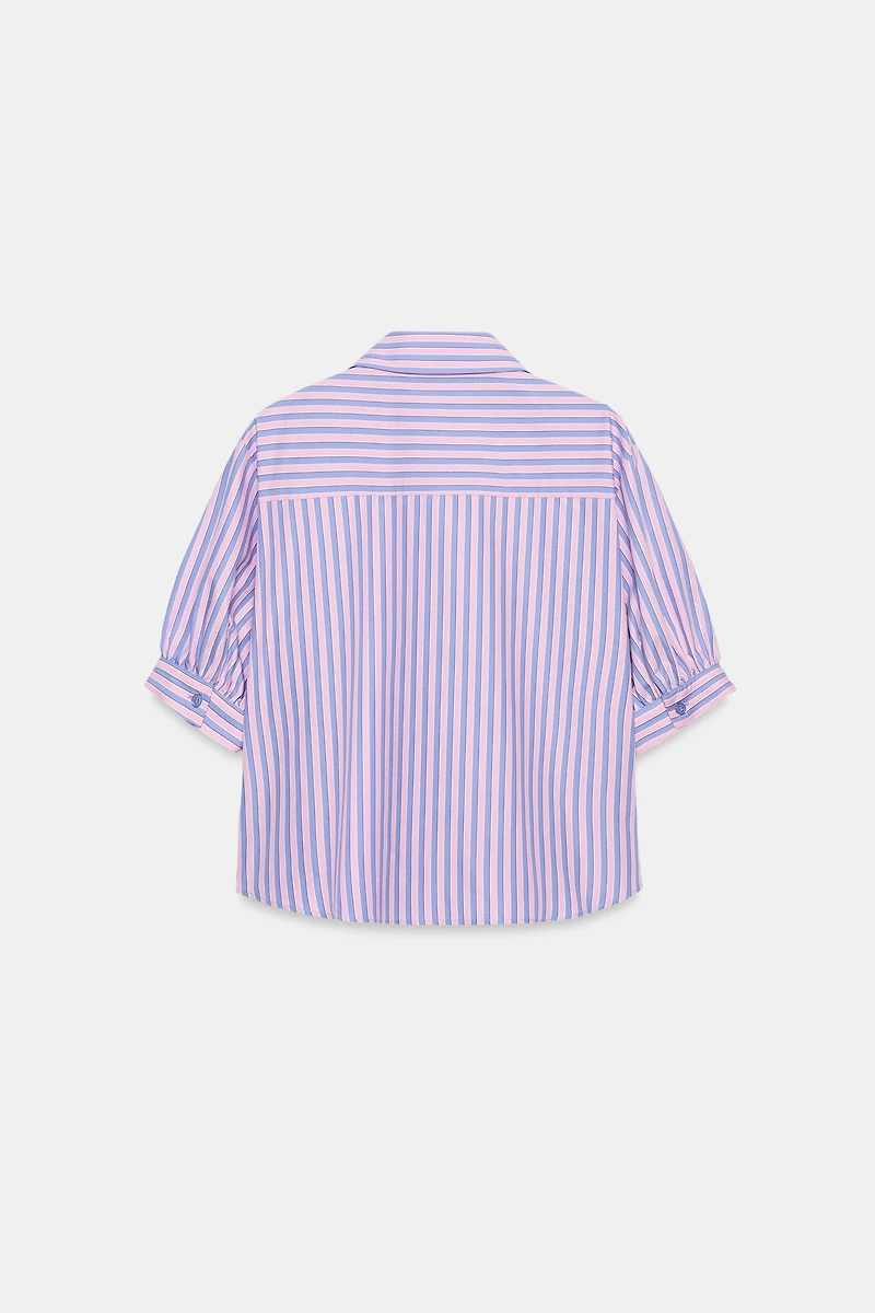 SEQUINED STRIPED SHIRT