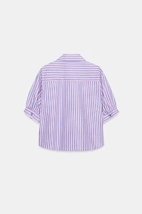 SEQUINED STRIPED SHIRT